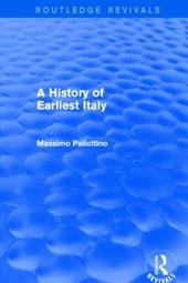 A History of Earliest Italy (Routledge Revivals)