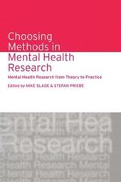 Choosing Methods in Mental Health Research