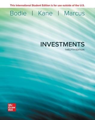 Investments - Zvi Bodie, Alex Kane, Alan J. Marcus - Libro McGraw-Hill Education 2021, Economia e discipline aziendali | Libraccio.it