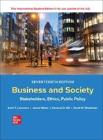 Business and society: stakeholders, ethics, public policy - Anne T. Lawrence, James Weber - Libro McGraw-Hill Education 2022, Economia e discipline aziendali | Libraccio.it