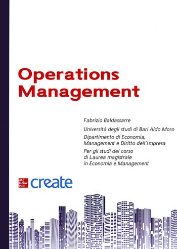 Operation management  - Libro McGraw-Hill Education 2021, Scienze | Libraccio.it