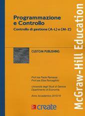 Programmazione e controllo. Controllo di gestione (A-L) e (M-Z)