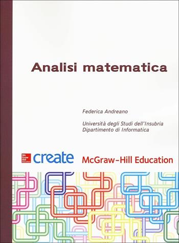 Analisi matematica  - Libro McGraw-Hill Education 2017, Create | Libraccio.it