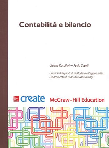Contabilità e bilancio  - Libro McGraw-Hill Education 2017, Create | Libraccio.it