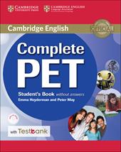 Complete PET. Student's book without answers. Con e-book. Con espansione online. Con CD-ROM