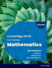 Cambridge IGCSE complete mathematics extended. Student's Book. Con espansione online