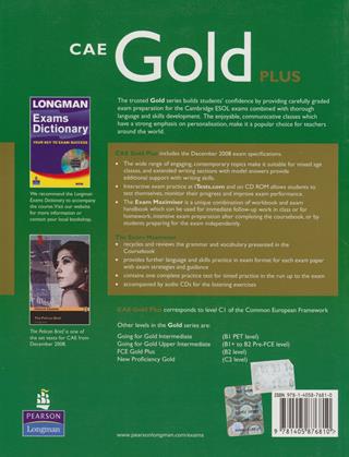 Gold plus CAE level. Exam maximiser. With key. Con 2 CD Audio - Elaine Boyd - Libro Pearson Longman 2008 | Libraccio.it