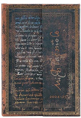 Agenda Paperblanks, 2025 Scritti di Michelangelo, 18 Mesi, orizzontale, Mini, 9,5 x 14 cm  Paperblanks 2024 | Libraccio.it
