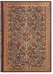 Agenda Paperblanks, 2025 La Restaurazione Inglese, 18 Mesi, orizzontale, Midi, 12,5 x 18 cm