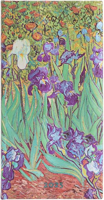 Agenda Paperblanks, 2025 Iris di Van Gogh, 12 Mesi, orizzontale, Slanciato, 9 x 18 cm  Paperblanks 2024 | Libraccio.it