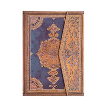 Agenda Paperblanks, 2025 Indaco Safavita, 12 Mesi, orizzontale, Midi, 12,5 x 18 cm  Paperblanks 2024 | Libraccio.it