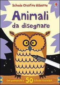 Animali da disegnare. Ediz. illustrata. Con pennarello - Fiona Watt, Non Figg - Libro Usborne 2010, Schede creative | Libraccio.it