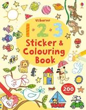 123 sticker and colouring book. Ediz. a colori