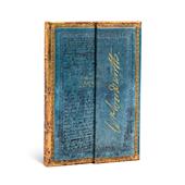 Taccuino notebook Paperblanks Wordsworth, Lettera&#160;con stralci della poesia "I narcisi" midi a righe