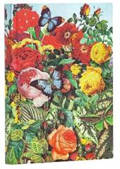 Taccuino Paperblanks copertina morbida Mini a righe Il Giardino delle Farfalle - 95 &#215; 14 cm