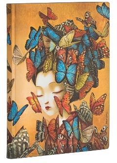 Taccuino Paperblanks copertina morbida Midi a righe Madame Butterfly - 13 x 18 cm  Paperblanks 2021 | Libraccio.it