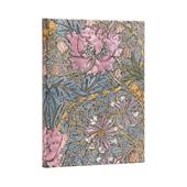 Paperblanks Taccuino copertina rigida, Ultra, Bianco, William Morris, Caprifoglio Rosa - 18 x 23 cm