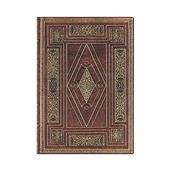 Paperblanks Taccuino flexi a copertina morbida, Midi, Righe, Biblioteca di Shakespeare, First Folio - 13 x 18 cm