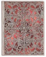 Paperblanks Taccuino flexi a copertina morbida, Ultra, Righe, Collezione Filigrana&#160;d'Argento, Granato - 18 x 23 cm  Paperblanks 2023 | Libraccio.it