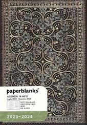 Agenda Paperblanks 2023-2024, 18 mesi, Midi, Orizzontale, I Rilegatori della Regina, La Restaurazione Inglese - 13 x 18 cm