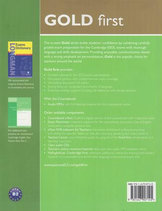 Gold first certificate. New edition. Coursebook. Con espansione online  - Libro Pearson Longman 2014 | Libraccio.it
