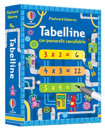 Tabelline. Flashcard. Con pennarello cancellabile - Kirsteen Robson - Libro Usborne 2018, Flashcard | Libraccio.it