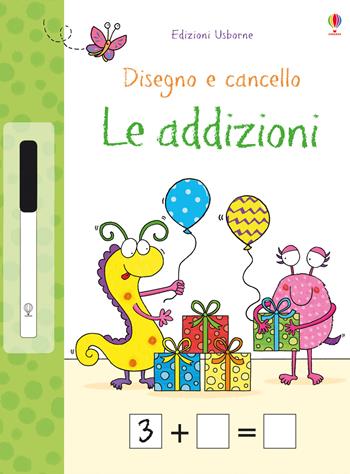 Le addizioni. Disegno e cancello. Ediz. a colori. Con gadget - Jessica Greenwell - Libro Usborne 2020, Disegno e cancello. Mi preparo per la scuola | Libraccio.it