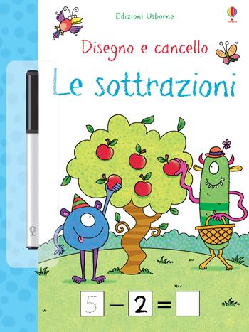 Le sottrazioni. Disegno e cancello. Ediz. a colori. Con gadget - Jessica Greenwell - Libro Usborne 2020, Disegno e cancello. Mi preparo per la scuola | Libraccio.it