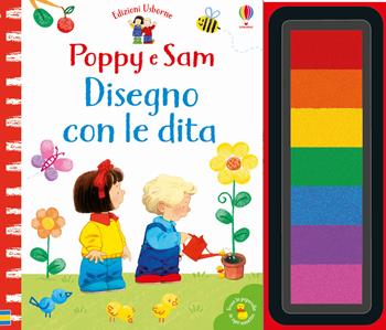 Disegno con le dita. Poppy e Sam. Ediz. a colori. Ediz. a spirale - Sam Taplin - Libro Usborne 2019 | Libraccio.it