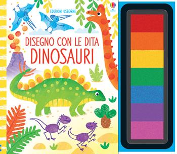 Dinosauri. Ediz. a colori. Ediz. a spirale. Con gadget - Fiona Watt - Libro Usborne 2019, Disegno con le dita | Libraccio.it