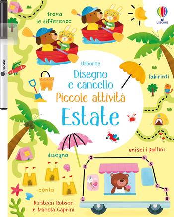 Estate. Ediz. a colori. Con gadget - Kirsteen Robson - Libro Usborne 2020, Disegno e cancello. Piccole attività | Libraccio.it