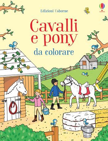 Cavalli e pony da colorare. Ediz. illustrata - Jessica Greenwell, Rebecca Finn - Libro Usborne 2020, Libri da colorare | Libraccio.it