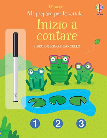 Inizio a contare. Ediz. a colori. Con pennarello - Jessica Greenwell - Libro Usborne 2021, Disegno e cancello. Mi preparo per la scuola | Libraccio.it