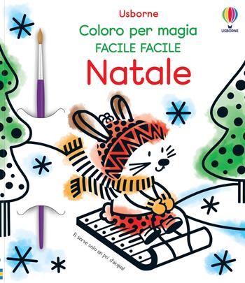 Natale. Con pennello - Matthew Oldham - Libro Usborne 2021, Coloro per magia. Facile facile | Libraccio.it