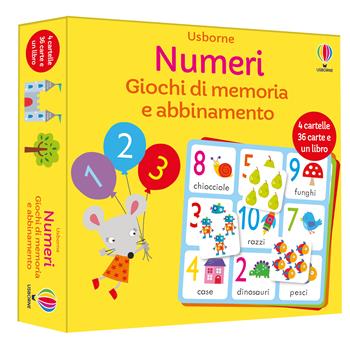 Numeri. Ediz. a colori. Con 4 cartelle. Con libro illustrato - Kate Nolan - Libro Usborne 2022, Giochi di memoria e abbinamento | Libraccio.it