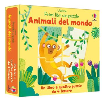 Animali del mondo. Ediz. a colori. Con 4 puzzle - Matthew Oldham - Libro Usborne 2022, Primi libri con puzzle | Libraccio.it