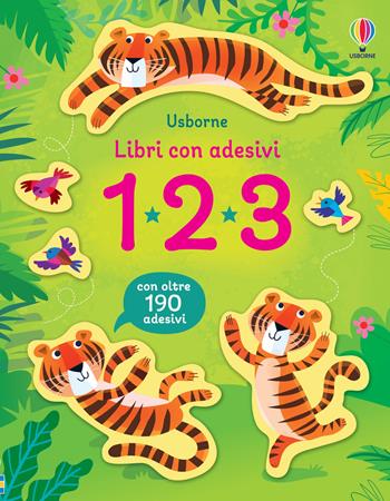 1 2 3. Con adesivi. Ediz. a colori - Fiona Watt, Stacey Lamb - Libro Usborne 2023, Libri con adesivi. A partire da 3 anni | Libraccio.it