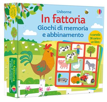In fattoria. Con 4 cartelle. Con libro illustrato - Kate Nolan - Libro Usborne 2023, Giochi di memoria e abbinamento | Libraccio.it