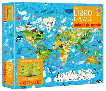 Animali del mondo. Ediz. a colori. Con puzzle da 300 tessere - Kirsteen Robson, Sam Smith - Libro Usborne 2025, Libro e puzzle | Libraccio.it