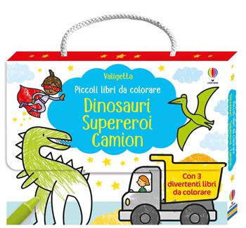 Dinosauri, supereroi, camion. Ediz. illustrata - Kirsteen Robson - Libro Usborne 2025, Piccoli libri da colorare | Libraccio.it