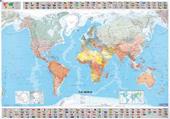 Il mondo 1:28.500.000. Carta plastificata