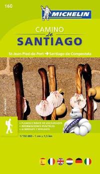 Camino de Santiago 1:150.000  - Libro Michelin Éditions 2015, Carte zoom | Libraccio.it