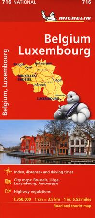 Belgio, Lussemburgo 1:350.000  - Libro Michelin Éditions 2019 | Libraccio.it