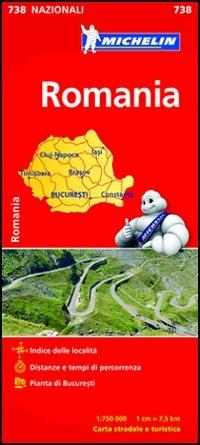 Romania 1:750.000  - Libro Michelin Éditions 2016, Carte nazionali | Libraccio.it