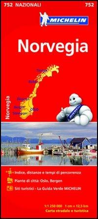 Norvegia 1:1.250.000  - Libro Michelin Éditions 2016, Carte nazionali | Libraccio.it