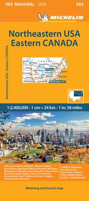 Northeastern USA Eastern Canada 1:2.400.000  - Libro Michelin Éditions 2025, Carte regionali | Libraccio.it
