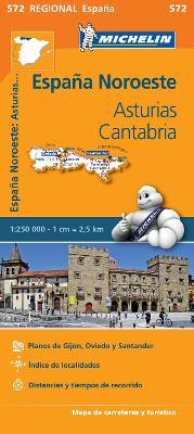 España Noreste. Asturias, Cantabria 1:250.000  - Libro Michelin Italiana 2015, Carte regionali | Libraccio.it