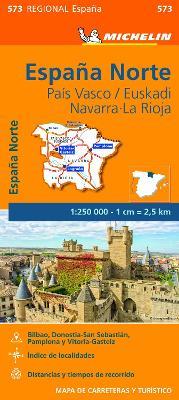 España Norte. País Vasco/Euskadi Navarra, La Rioja 1:250.000  - Libro Michelin Italiana 2016, Carte regionali | Libraccio.it