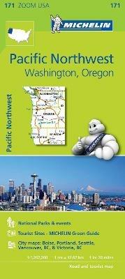 Pacific Northwest. Washington, Oregon 1:1.267.200  - Libro Michelin Éditions 2014, Carte zoom | Libraccio.it