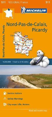 Nord, Pas-de-Calais, Picardy-Nord, Pas-de-Calais, Picardie 1:200.000  - Libro Michelin Éditions 2016, Carte regionali | Libraccio.it
